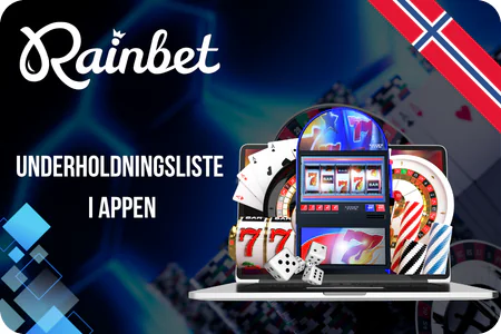 Rainbet App Underholdningsliste i appen