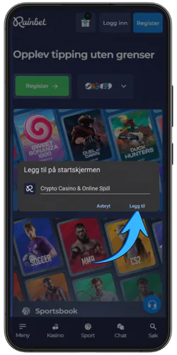 Rainbet for Android-tagnavn