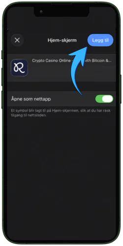 Rainbet iPhone grunnleggende snarveiinnstillingera