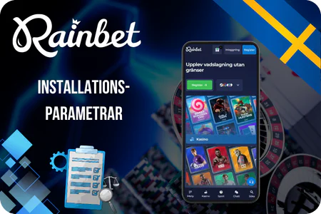 Rainbet official app installationsparametrar